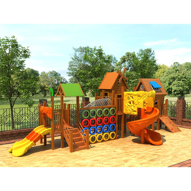 Commercial Wooden Playground 3 